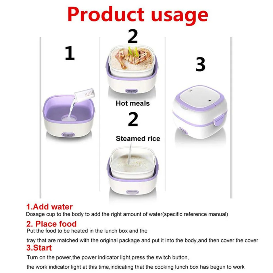 ONEUP 1.2L Электрический Подогрев Ланч-бокс Многофункциональный рисоварка портативный пищевой Пароварка контейнер сохранение тепла Bento box