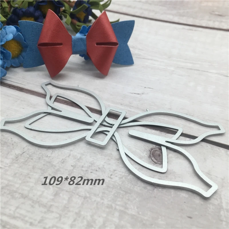 

3D bow-knot Metal Cutting Dies Stencils for DIY Scrapbooking / photo album Decorative Embossing DIY Paper Cards New 109*82mm