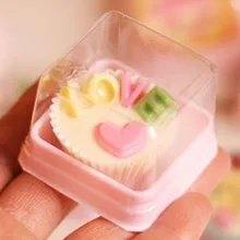 Одиночные розовые мини-коробочки для "лунных пряников" мини-украшения печенья/шоколадная украшенная упаковка для свадебного фестиваля Вечерние