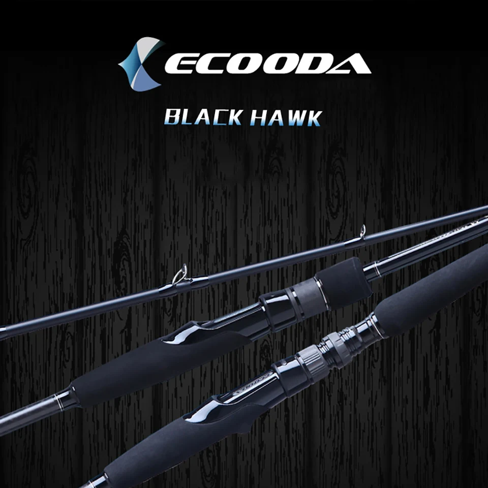 Ecooda Black Hawk 2.1 2.4 2.7m Casting Spinning Lure Fishing Rod Pole Cane Soft Medium Carbon