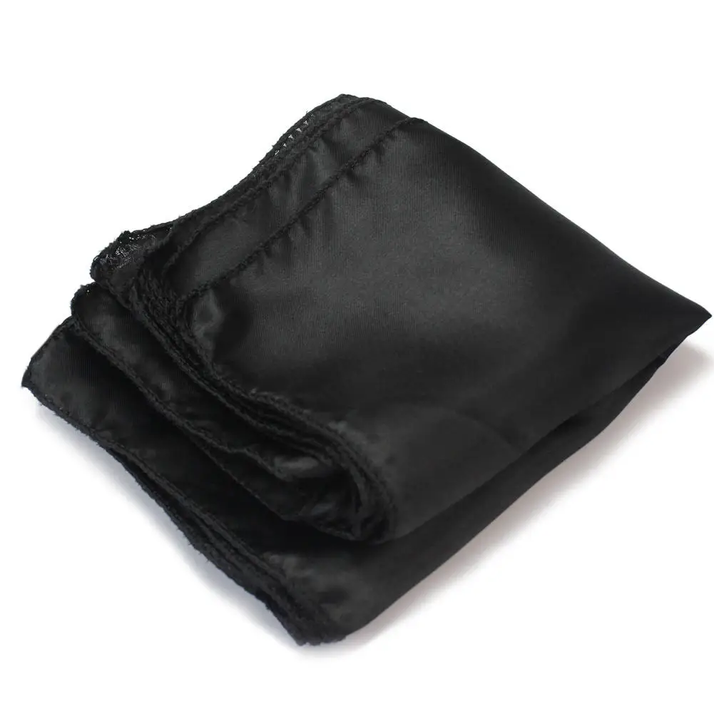 10 шт. 28x28 см полиэфирная ткань салфетки для обеденного стола квадратный карман платок для банкета Свадебная вечеринка el Декор - Цвет: Черный