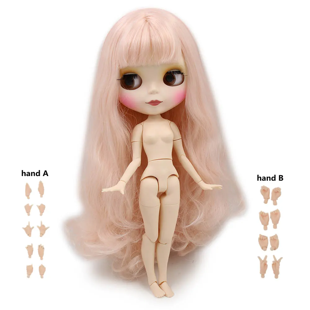 Blyth кукла ледяная 1/6 шарнир тело DIY обнаженные игрушки BJD модные куклы девушка подарок Специальное предложение на продажу с ручной набор A& B - Цвет: BL2352MSM