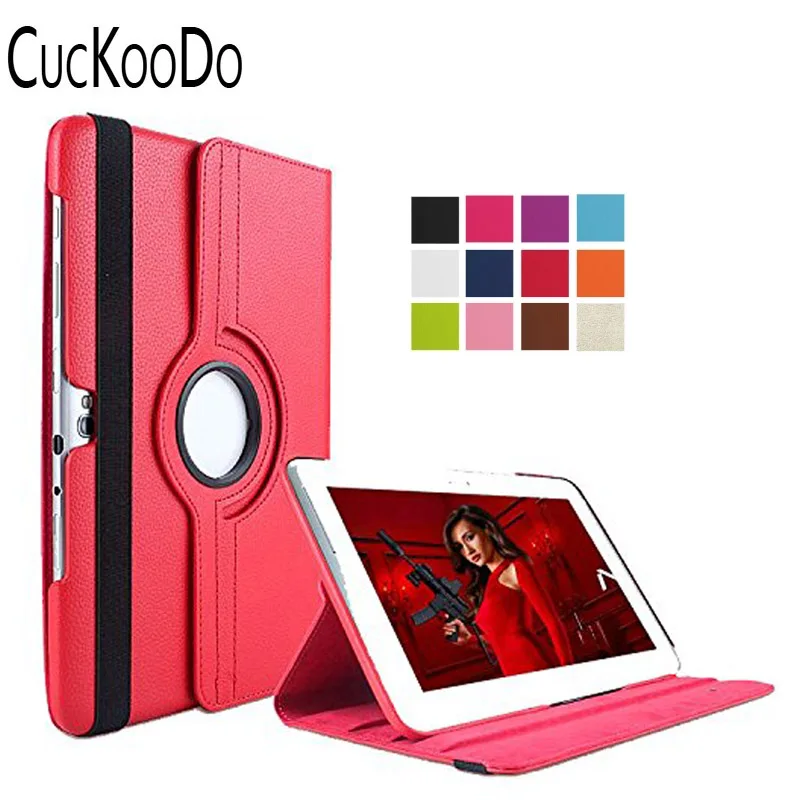 

CucKooDo 360 Degree Multi Angle Rotating Cover Case for Samsung Galaxy Note 10.1 inch Tablet N8000/N8013/ SCH-i9259