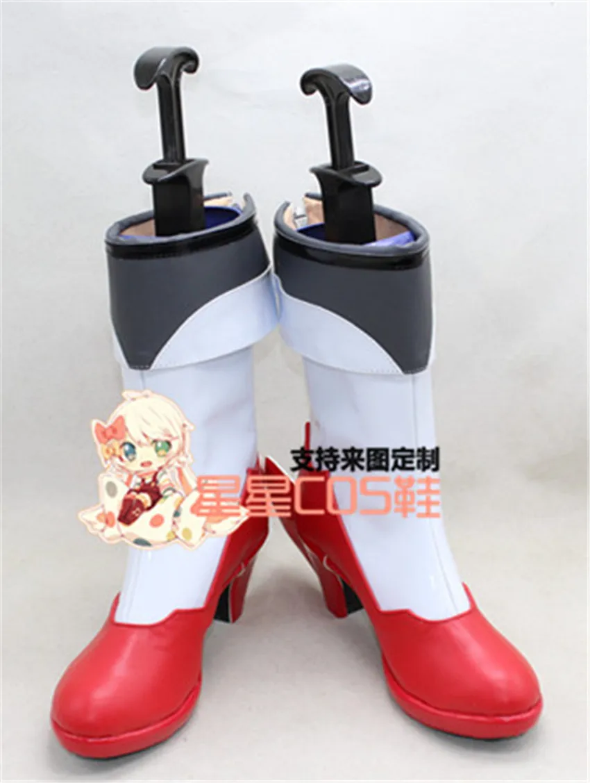 

Kantai Collection Akitsushima Kamo Girls White Cosplay Shoes Boots X002