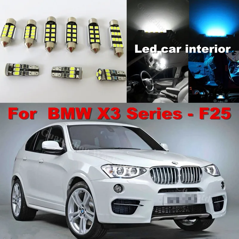 Kit éclairage 20 ampoules à LED pour l/'éclairage intérieur blanc BMW  X3  F25