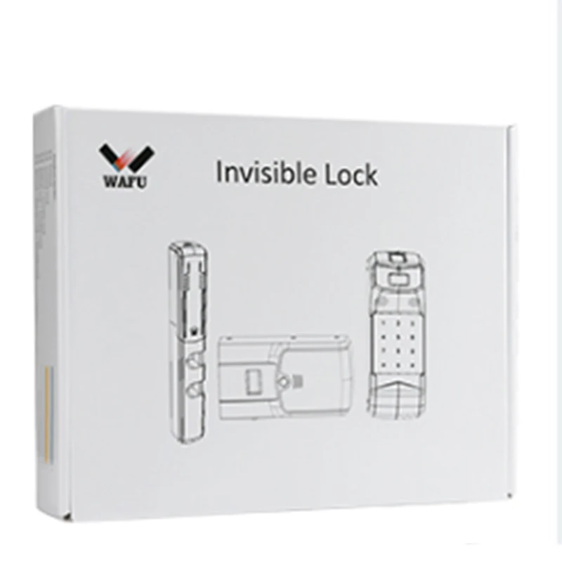 WAFU Новое поступление электронный дистанционный дверной замок без ключа для помещений, умный дверной замок, 433 МГц, невидимый, Интеллектуальный