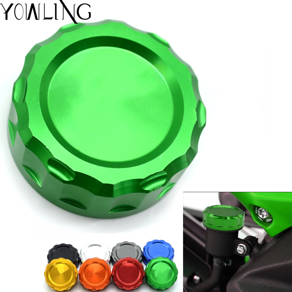 

Motorcycle CNC Cylinder Rear Fuel Brake Fluid Reservoir Cover Tank Cap Rear Cover Cap FOR Kawasaki Z1000 2010-2015 2016 2017