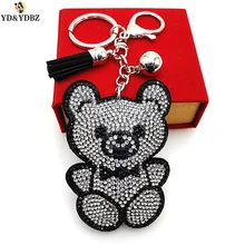 YD & YDBZ nuevos llaveros de Anime para señoras accesorios de llaves de coche lindo oso Animal llavero chica regalos bolsas de joyería con clave de la cadena(China)