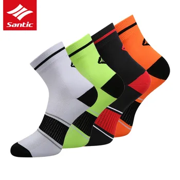 

Santic Cycling Socks Men Women Outdoor Sport Socks Breathable Sports Football Basketball Running Socks Calcetines Ciclismo