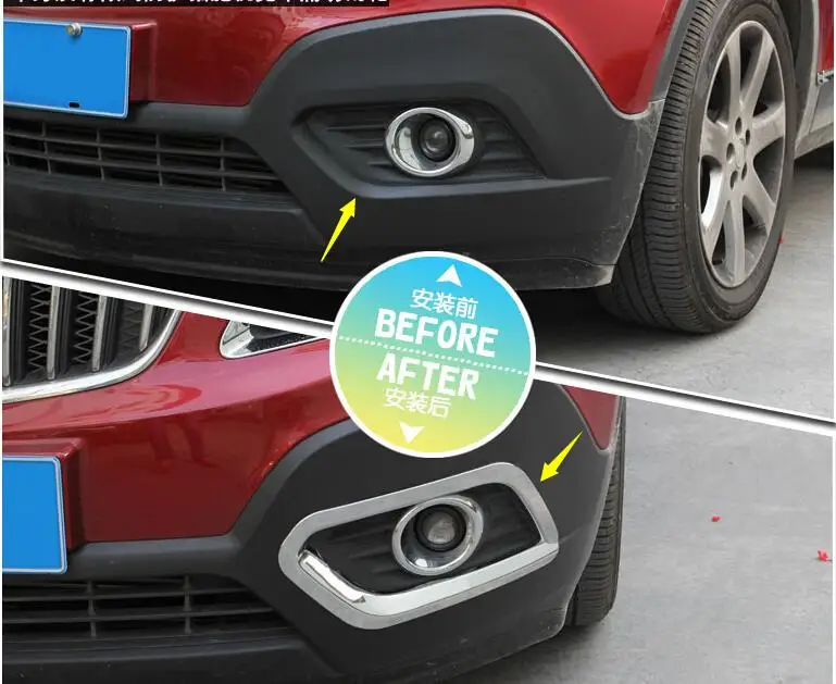 

ABS! Chrome Front Fog Lamp Light Cover Trim 2pcs For Vauxhall / OPEL Mokka / BUICK ENCORE 2013 -2015