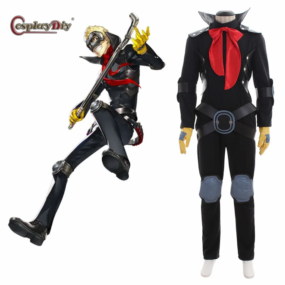 Cosplaydiy Persona 5 Череп Ryuji Sakamoto Косплей Костюм для взрослых мужчин наряд косплея на