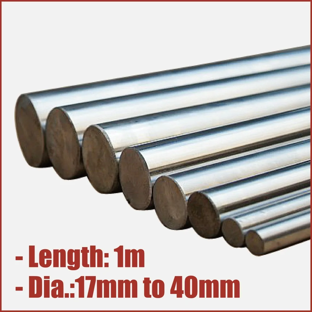 optical axis rail linear carbon steel finished round rod bearing shaft carbide hardfacing chromium plated 17mm to 40mm chrome optical axis rail linear carbon steel finished round rod bearing shaft carbide hardfacing chromium plated 17mm to 40mm chrome