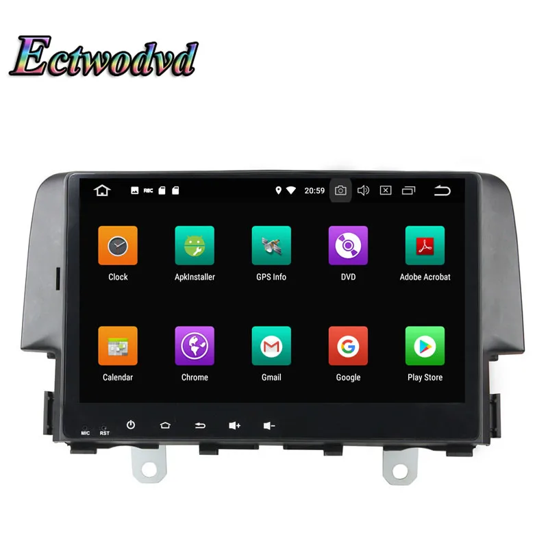 Ectwodvd Восьмиядерный 4G ram 64G rom Android 9 0 Автомобильный мультимедийный dvd плеер