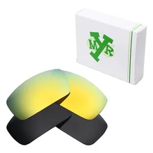 2 пары Mryok поляризованные Сменные линзы для солнцезащитных очков 2006, маскирующий Черный& 24 K золото