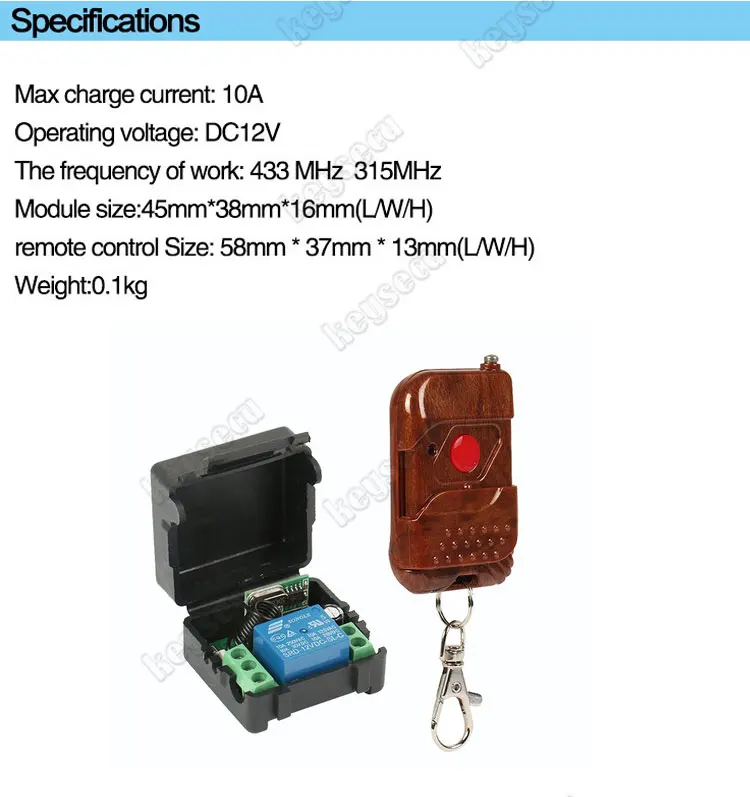 Accesss Control System 1V1 Wireless Remote Control Kit Door Lock Open Release Exit Switch-4