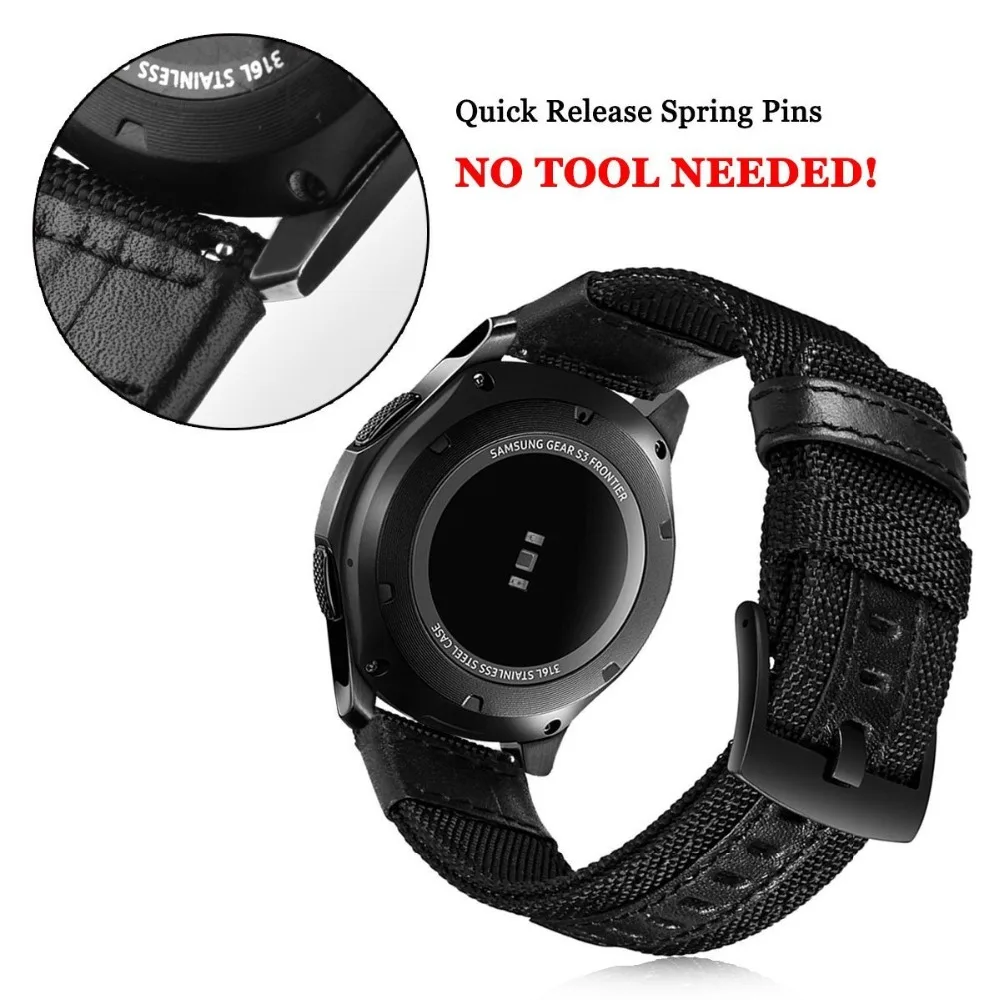 Fashion Sport Woven Nylon Watch Wrist Band For Samsung