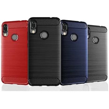 

30pcs/lot For Redmi K20 Pro Note 7 Pro Carbon Fiber Anti-Shock Rugged Rubber TPU Case For Xiaomi 9T Pro Mi 9 SE Redmi Go