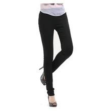 Pantalones vaqueros de cintura alta de las mujeres estilo Casual Color Del Caramelo del verano Más El Tamaño Legging Lápiz Pantalones Flacos de Los Pantalones vaqueros