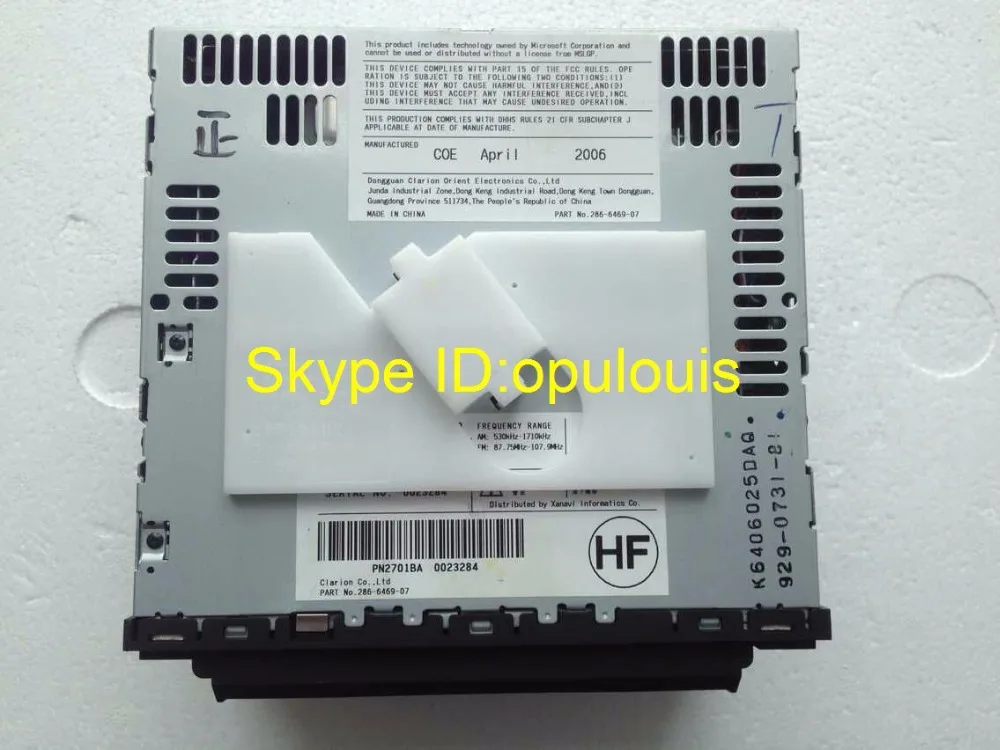 28185 EH200 Clarion 6 дисков cd смены PN-2701B CD6K-1210U для Ni $ в автомобиль CD Радио США Версия |