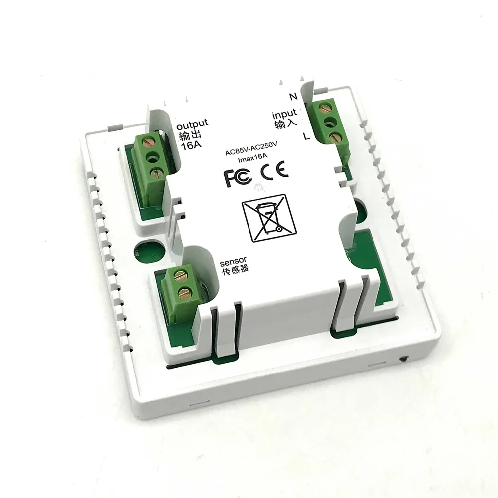 Термостат для теплого пола с ЖК-экраном и сенсорным AC85-240V