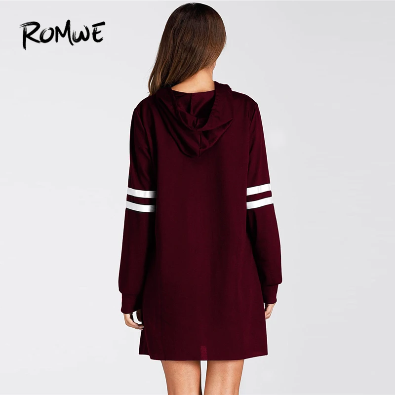 romwe burgundy dress