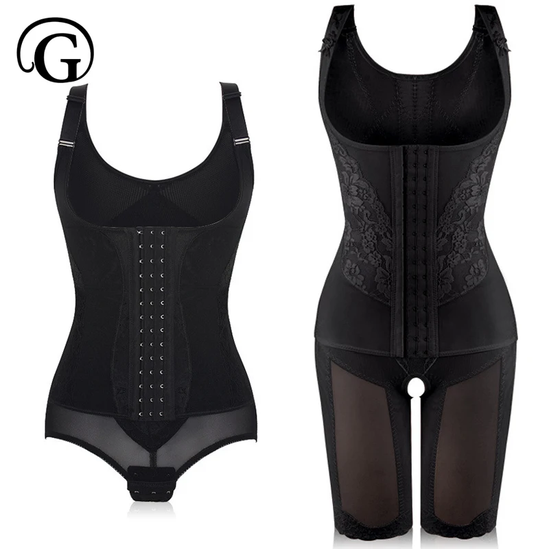 

2 styles plus size sexy hot body women shapewear slimming waist control tummy trimmer shapers bra lift butt up one piece shaper