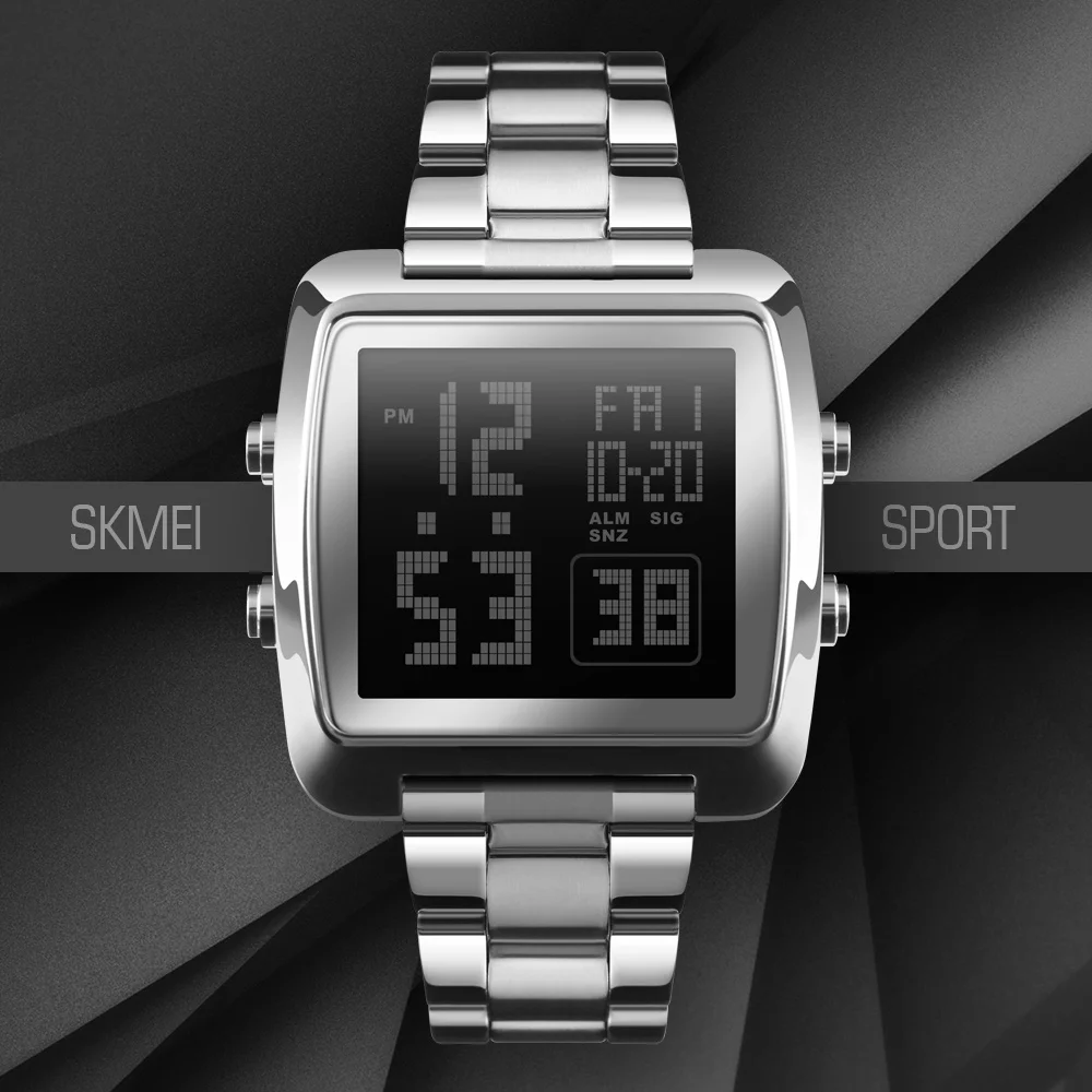 SKMEI Топ бренд Роскошные спортивные часы светодиодный цифровой Электронные военные часы водонепроницаемые Мужские часы Relogio Masculino