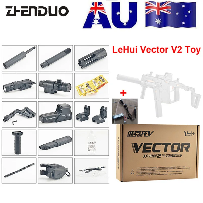 ZhenDuo juguetes Mag-Fed LeHui Vector V2 eléctrico Gel pelota Blaster pistola de juguete para niños al aire libre niños regalos - 1