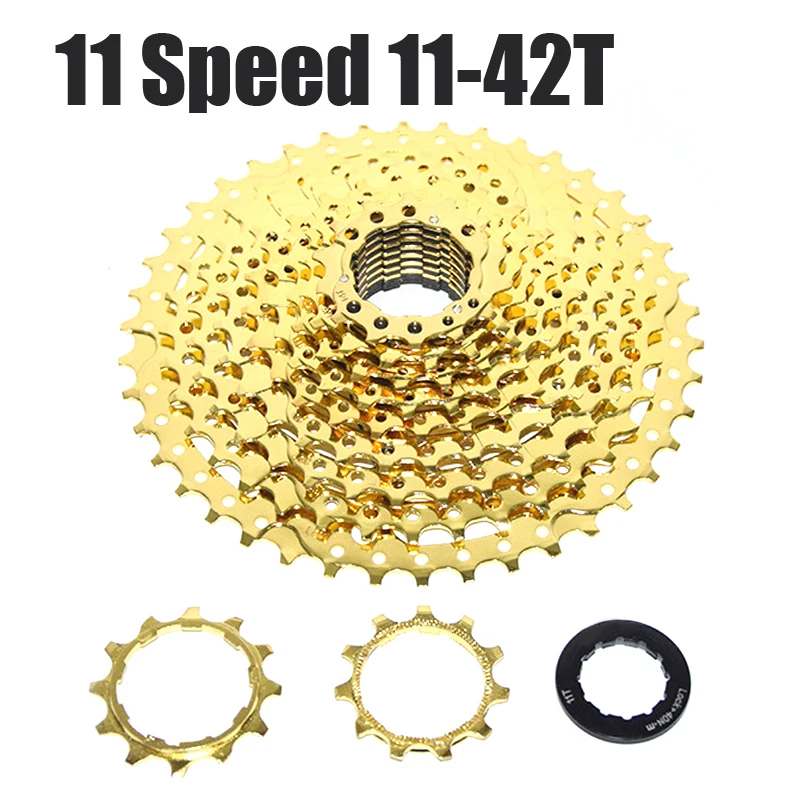 MTB Cassettes 11 Speed 11 42T Gold Cassette BMX Cycling Bicycle