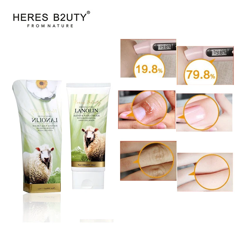 Online Baru Heres B2UTY Lanolin Hand Cream Moisturizing Hand   Nail Cream Whitening Bergizi Anti Pecah Hand Lotion Kolagen