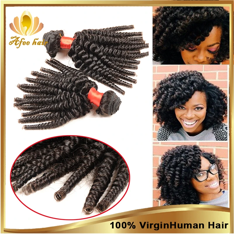 Rosa Hair Products Malaysian Afro Kinky Curly Virgin Hair,3 Pcs Malaysian Curly Human Hair Extension 8''-30'' Afro Kinky Hair