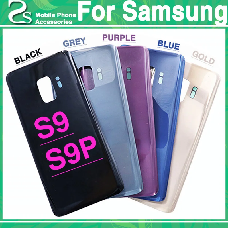 

New S9 S9 Plus Battery Cover For SAMSUNG Galaxy G960F G965F Back Glass Door Rear Housing Case