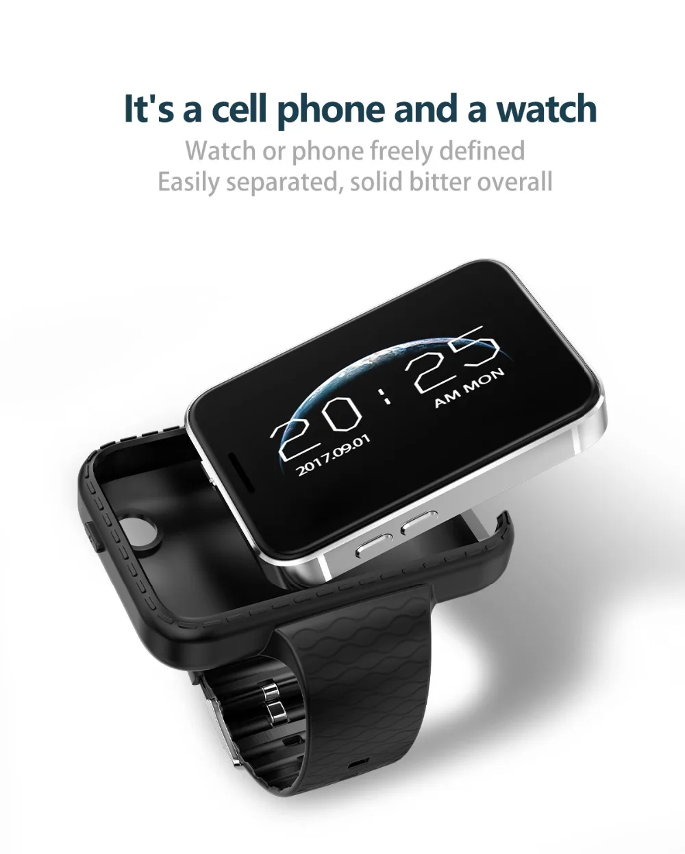 golden mobile watch