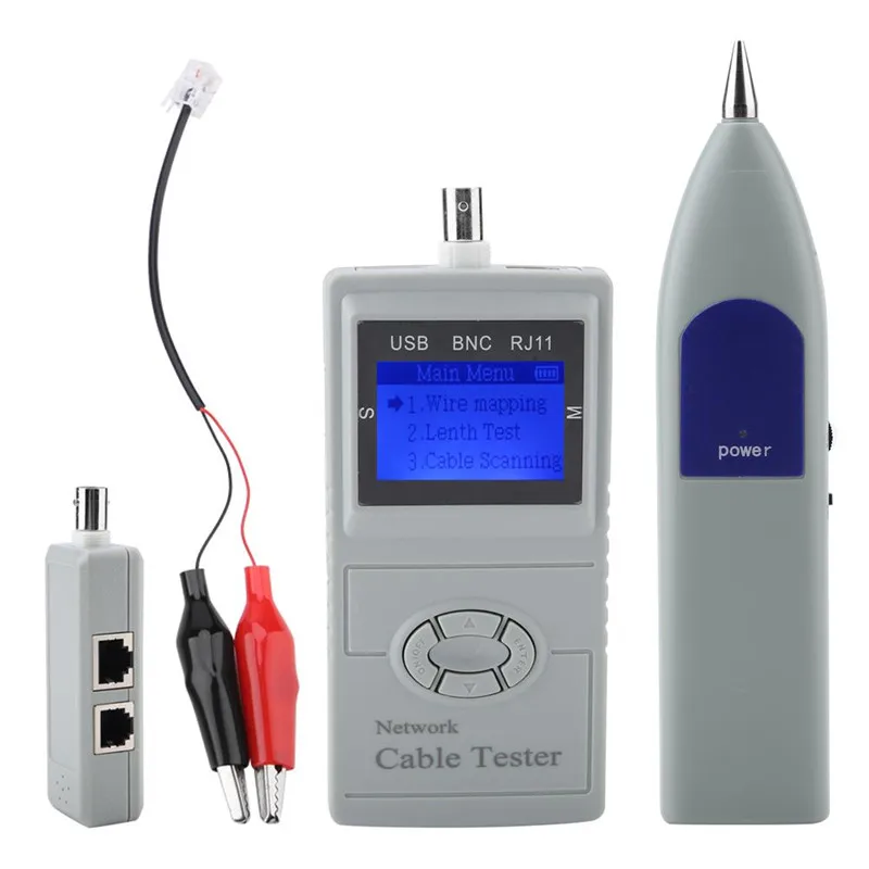 

Protable Digital LCD Network Cable Tester Handheld Telephone Wire Network Cable Tracker SML-8828