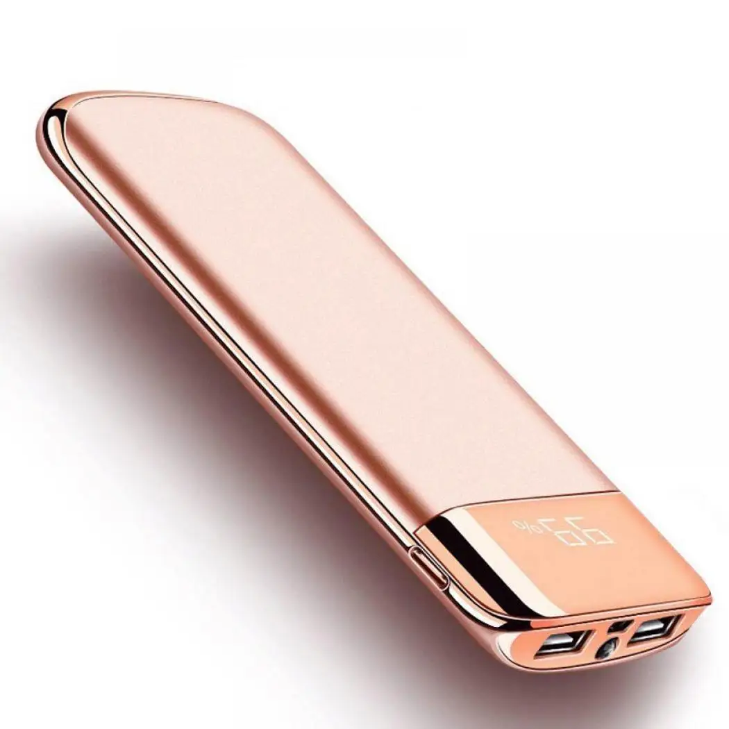 8000 mah внешний аккумулятор повербанк банк силы 2 USB светодиодный Банк портативное