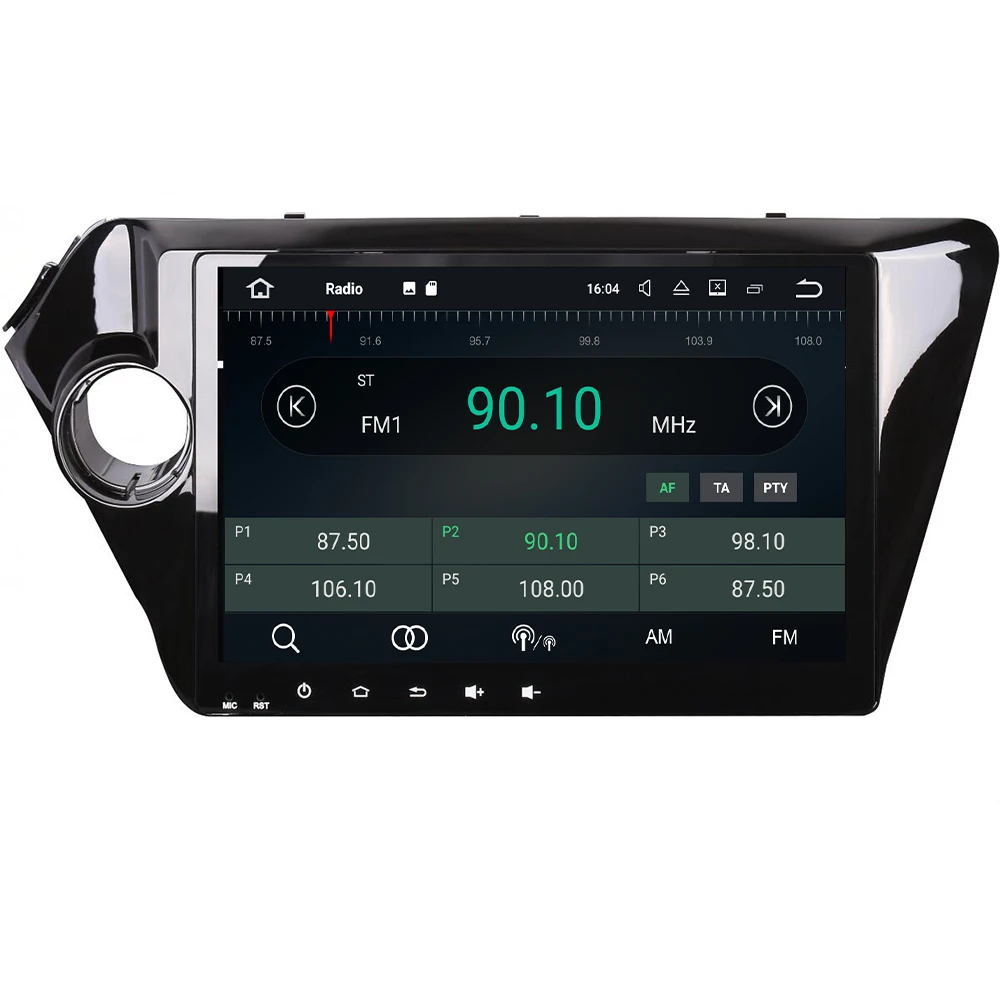 Perfect android 9.0 8 core car dvd multimedia player 2 din For kia rio 3 k2 rio 2011-2016 radio gps navigation navi stereo 9" 2.5D DSP 1