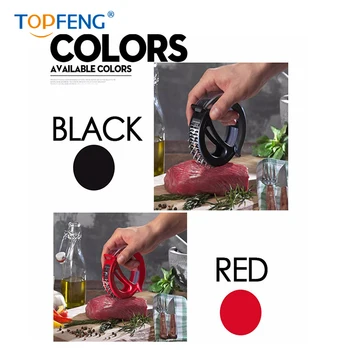 

TopFeng Meat Tenderizer 48 Stainless Steel Blades Kitchen Accessories Cooking Tool with Handle for Tenderizing Steak Beef
