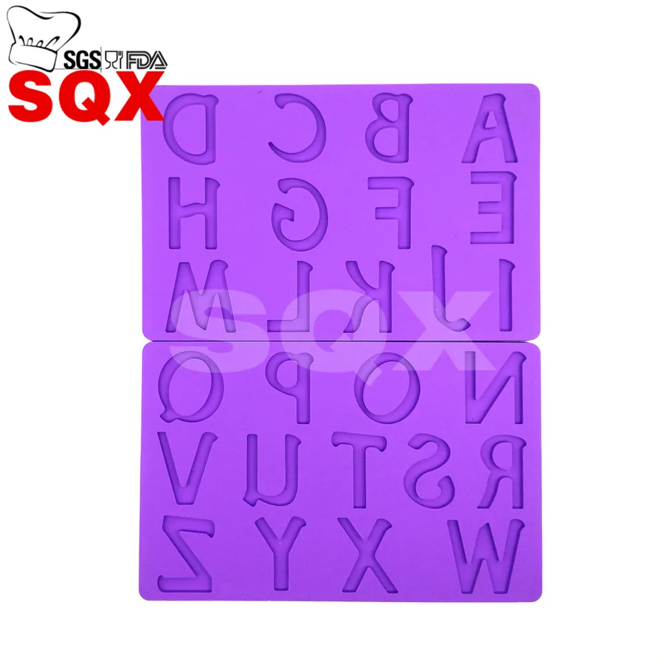 English uppercase letters embossed fondant cake baking cake decorating