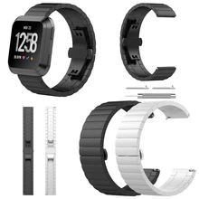 Высококачественный роскошный ремешок для часов из нержавеющей стали, ремешок для часов Fitbit Versa Smart Watch с инструментами