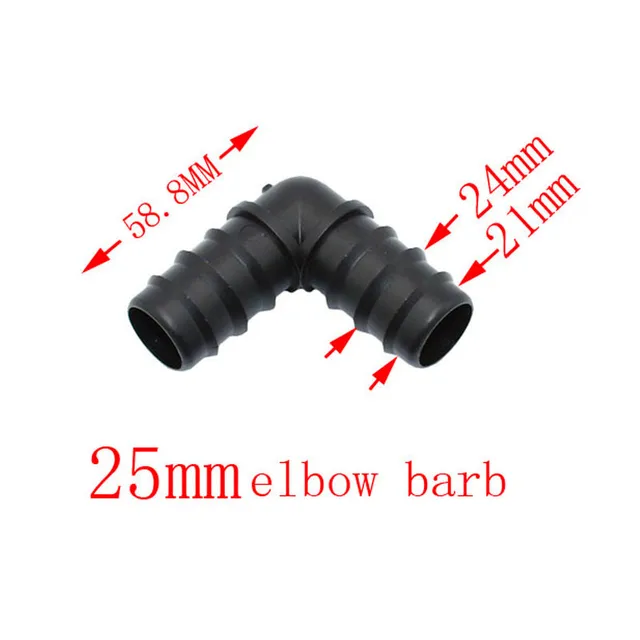 25mm elbow barb