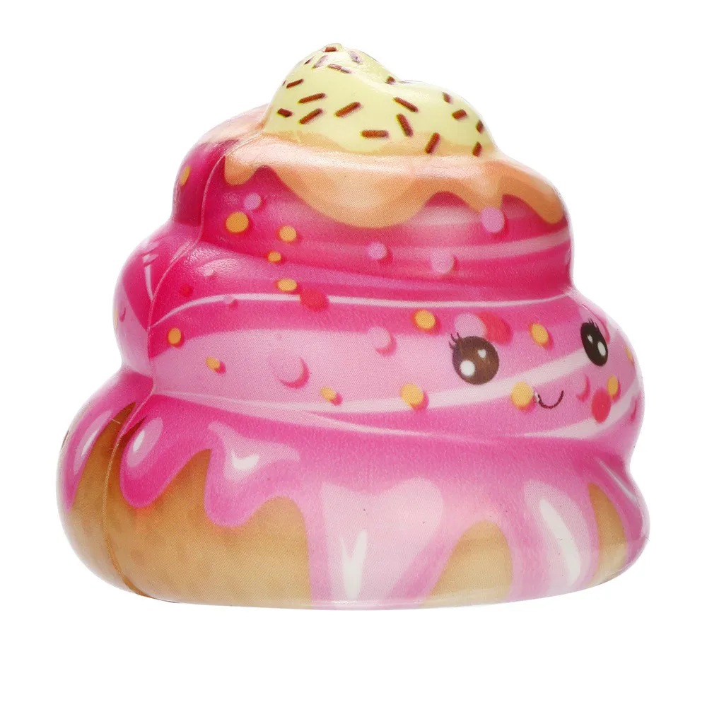 Игрушечные какашки для торта Kawaii крем торт Poo медленно поднимающийся крем Ароматические игрушки для снятия стресса для детей