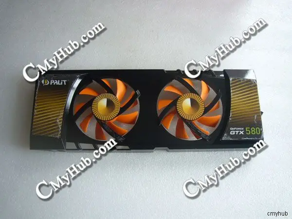 Подлинный для Palit GeForce GTX 580 GTX580 DC12V 0.35A 2 * 4Pin 4Wire графическая карта охлаждающий