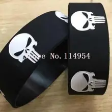 1 шт. популярный браслет супергероя Каратель Череп силиконовые браслеты для мужчин и женщин ювелирные изделия подарок модные аксессуары H-8