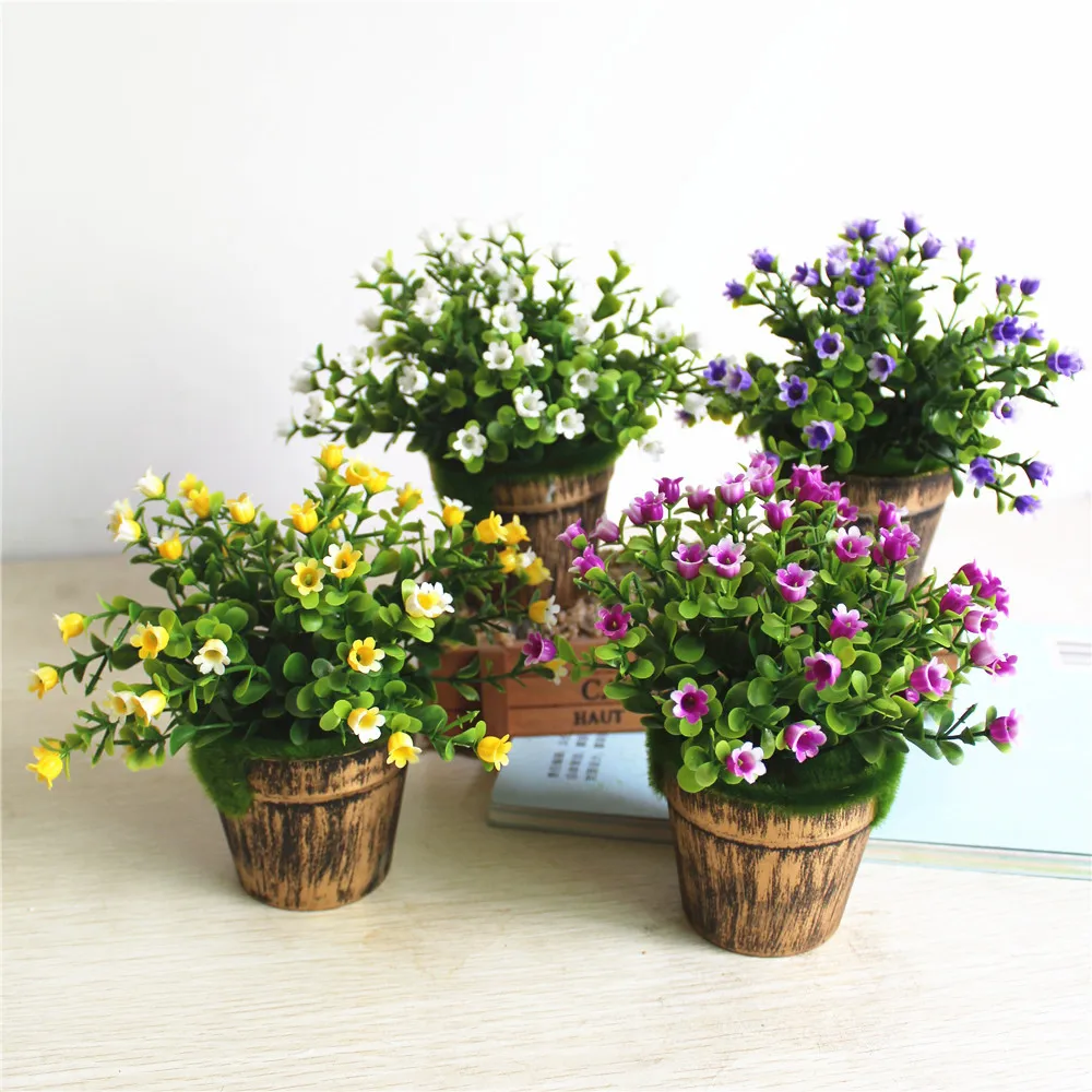 1 piece of plastic simulation artificial Milan rose bonsai flower home wedding party decoration | Дом и сад