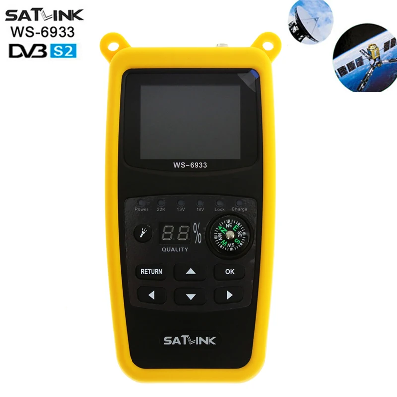 

DVB-S&DVB-S2 Satlink WS-6933 Satellite Finder Meter LNB Digital 2.1 inch LCD Meter FTA C&KU For Satellite TV Receiver SatFinder