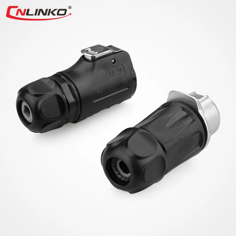 Cnlinko IP67 разъем переменного и постоянного тока 2 штырька быстроразъемный штекер