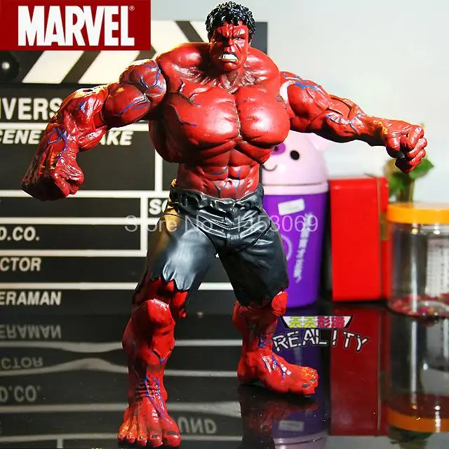

Red Hulk superhero Action Figure The Avengers superhero PVC Figure Collectible Model Toy 10" 26cm