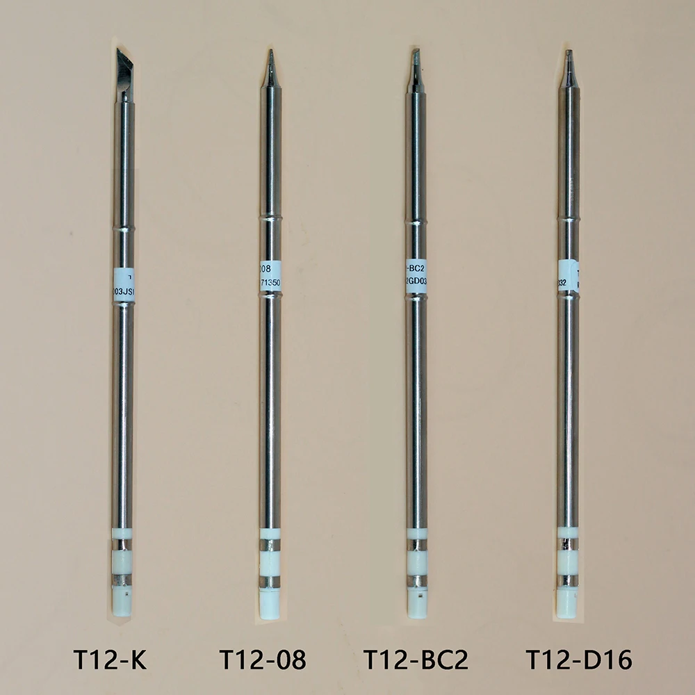 4 шт серии для Хакко паяльник, FX-951 FX-952 T12-K T12-D08 T12-BC2 T12-D16