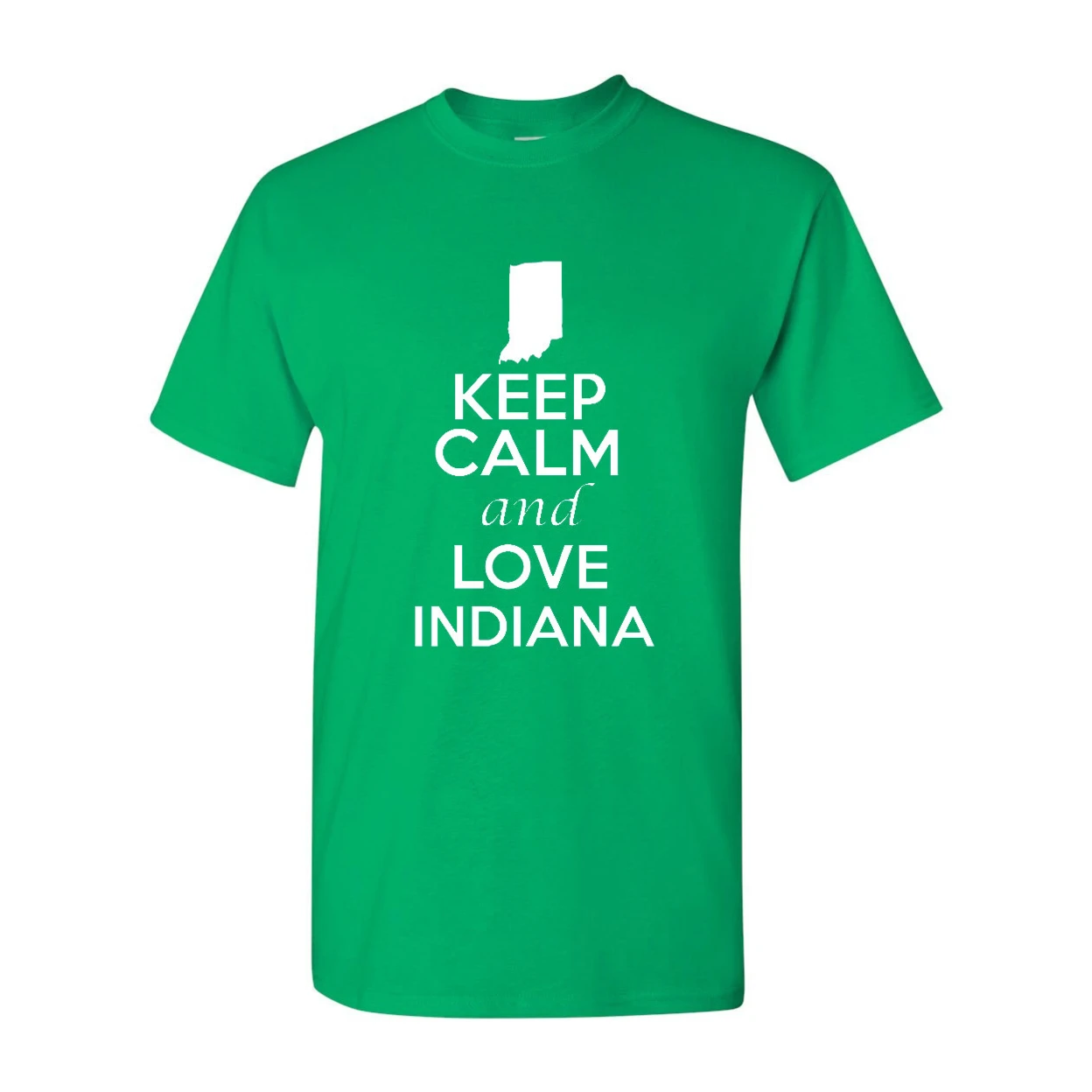Keep Calm and Love Indiana Adult T-Shirt Tee