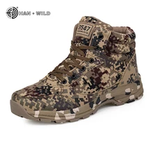 Winter Tactical Men Snow Boots Camouflage Warm Cotton Army Shoes Trainer Footwear Mens Military Ankle Boot